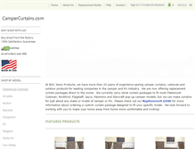 Tablet Screenshot of campercurtains.com
